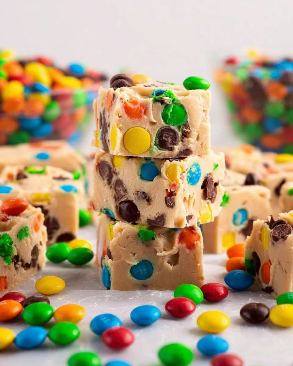 M&M Cookie Dough Fudge - detail 1