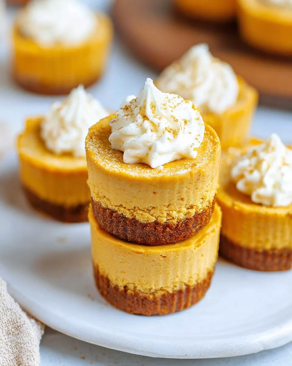 Mini Pumpkin Cheesecakes - detail 1