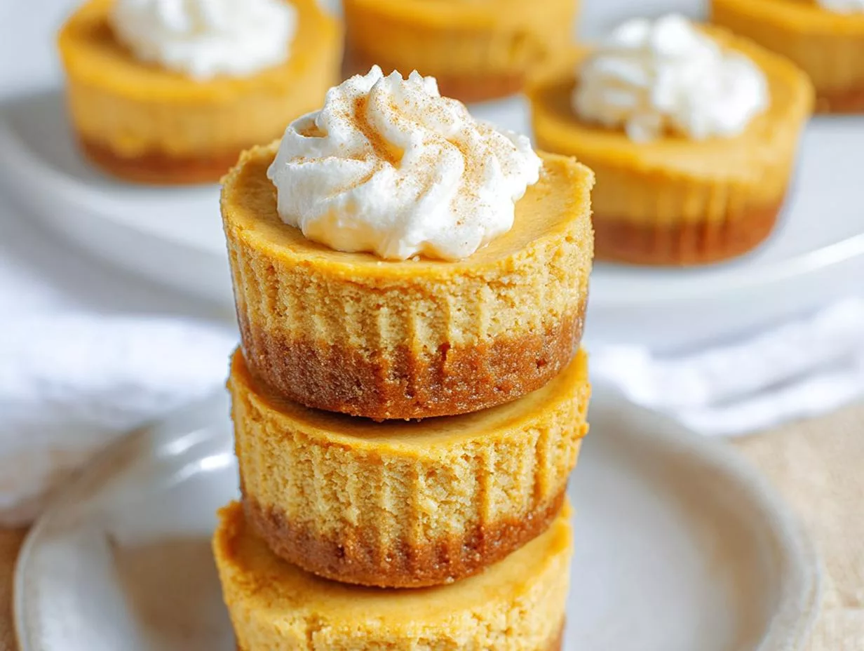 Mini Pumpkin Cheesecakes