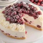 No-Bake Cheesecake (White Chocolate & Cranberry)