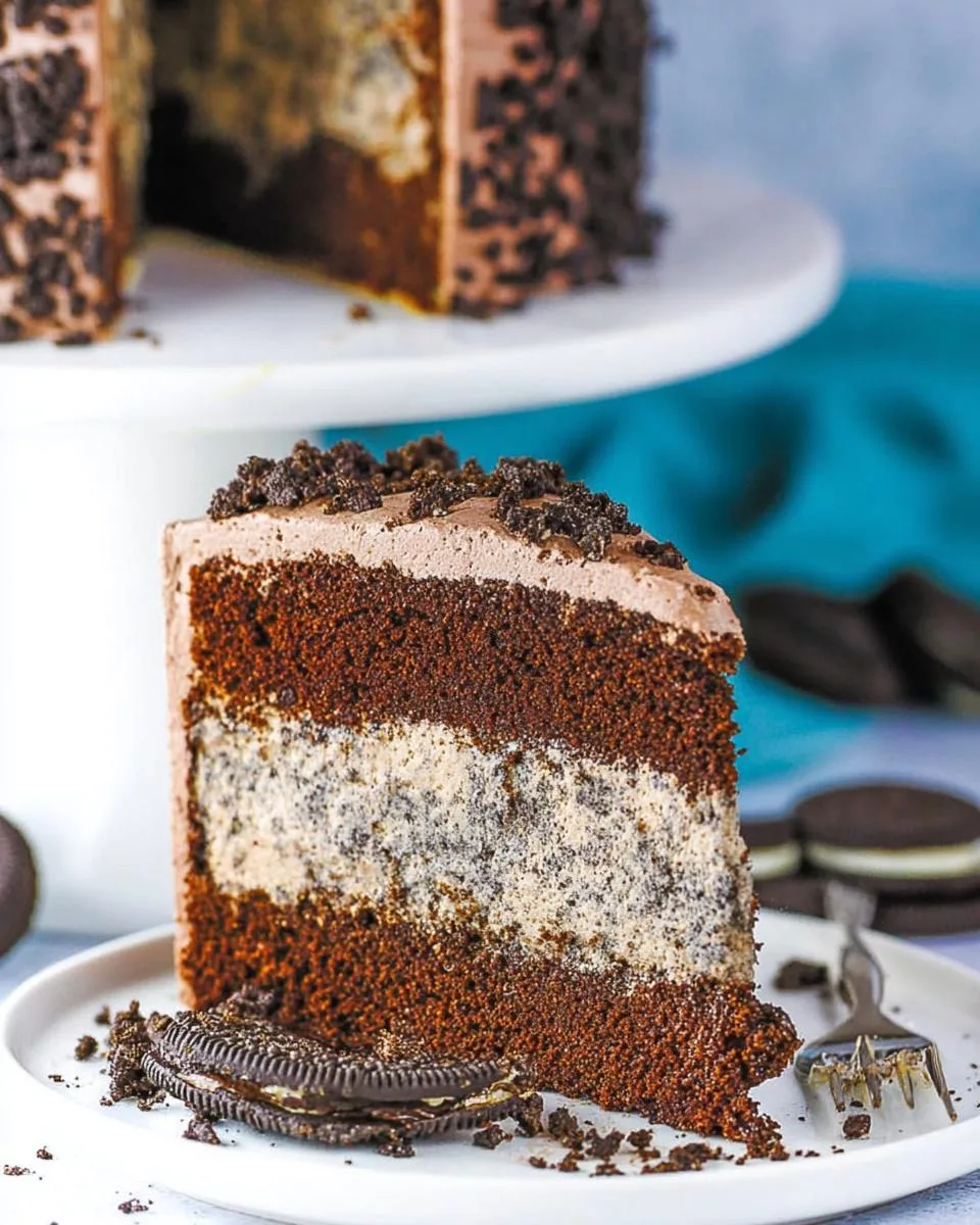 Oreo Cookies and Cream Cheesecake Cake - detail 1