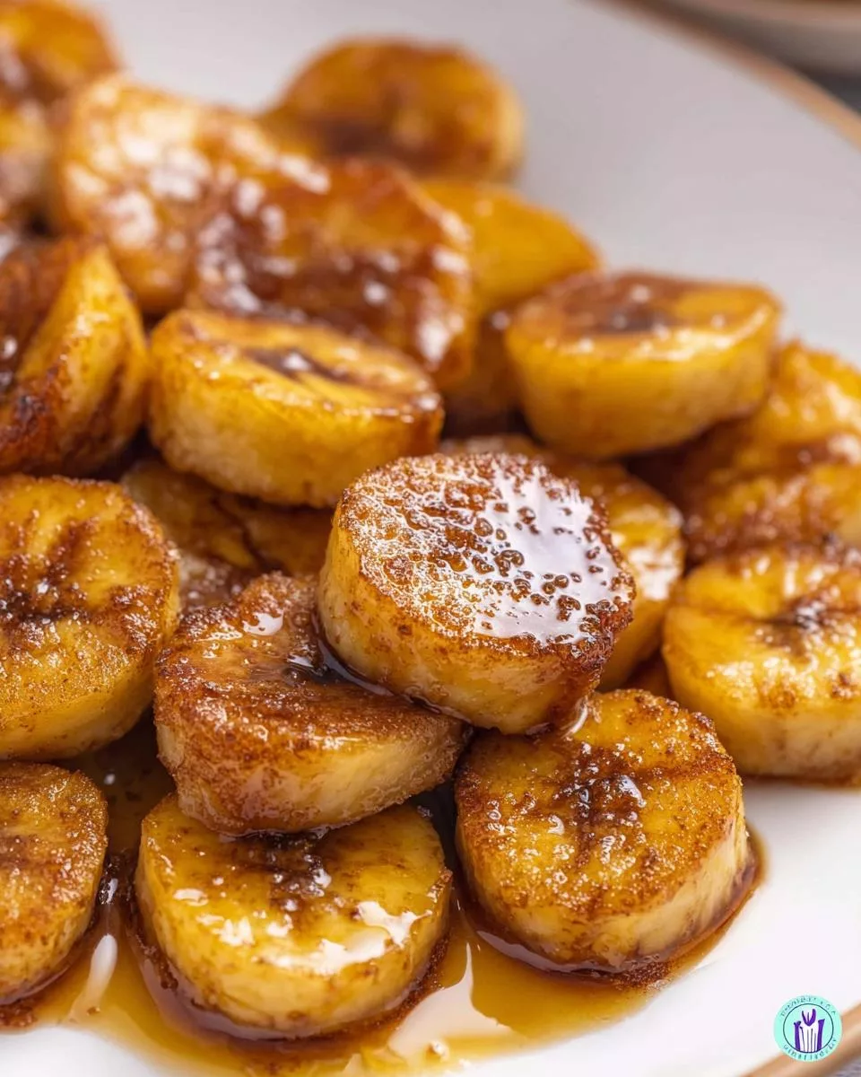Pan Fried Bananas - detail 2