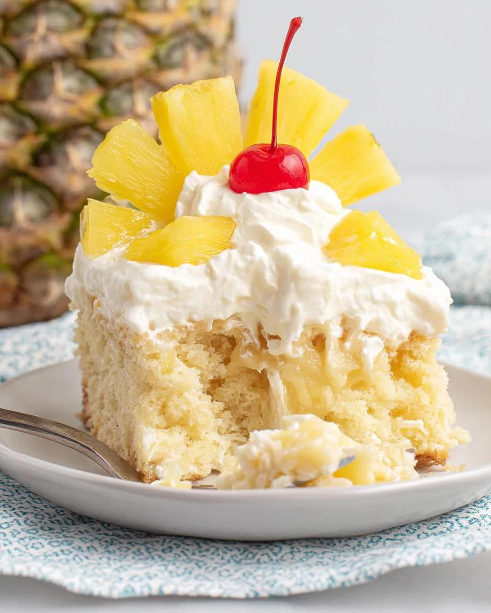 Pineapple Poke Cake - detail 2