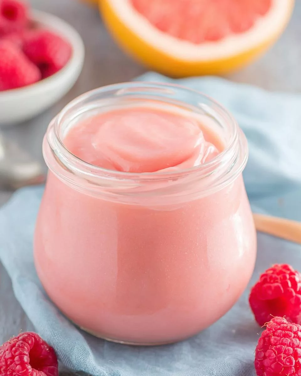 Raspberry Grapefruit Curd - detail 1