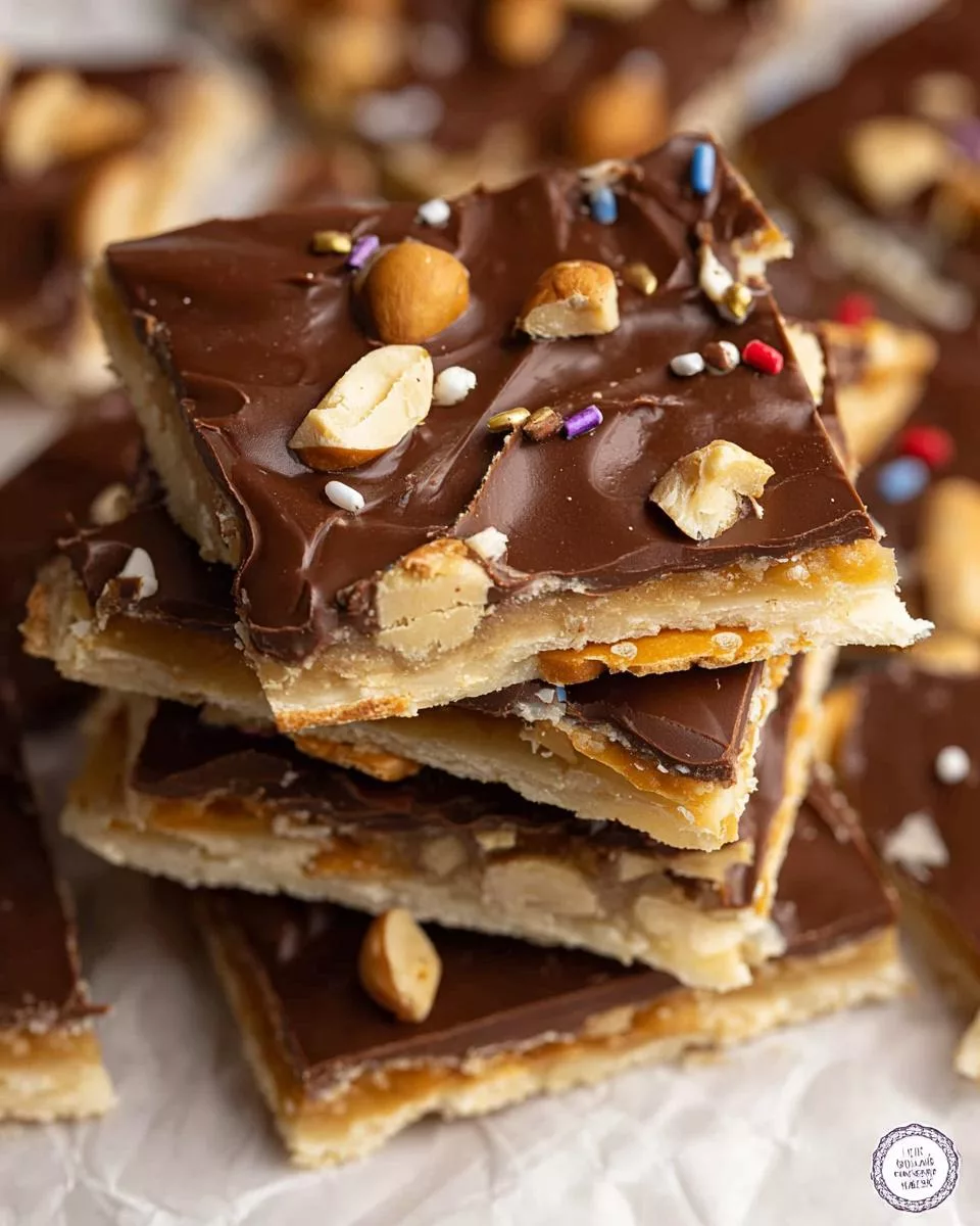 Saltine Cracker Toffee - detail 1